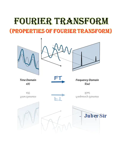 Fourier Transform (Properties of Fourier Transform) With Solved Examples PDF Download by Dr. Juber Hawaldar (JH)