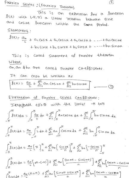 Fourier Series (Fourier Theorem) With Solved Examples PDF Download by Dr. Juber Hawaldar (JH) - Image 2