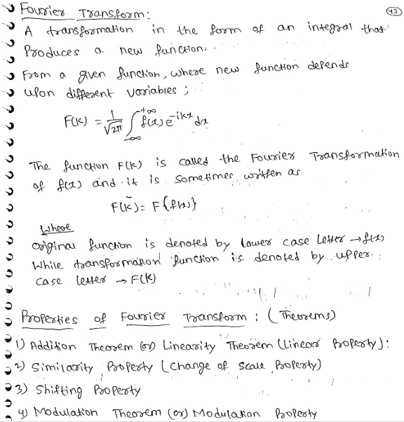 Fourier Transform (Properties of Fourier Transform) With Solved Examples PDF Download by Dr. Juber Hawaldar (JH) - Image 2