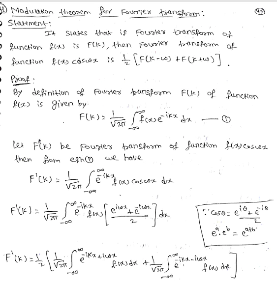 Fourier Transform (Properties of Fourier Transform) With Solved Examples PDF Download by Dr. Juber Hawaldar (JH) - Image 3