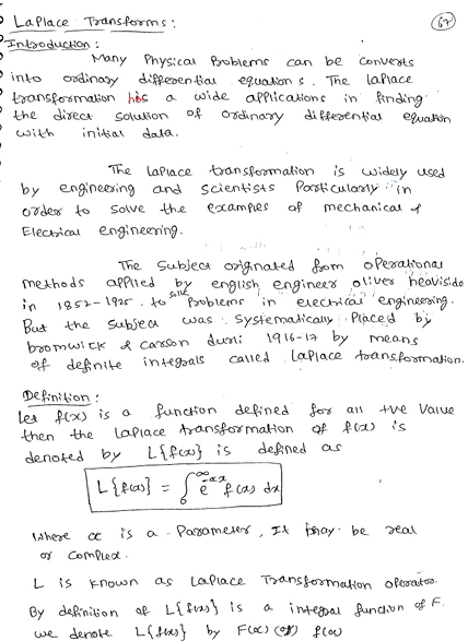 Laplace Transforms (Properties of Laplace Transforms) With Solved Examples PDF Download by Dr. Juber Hawaldar (JH) - Image 2