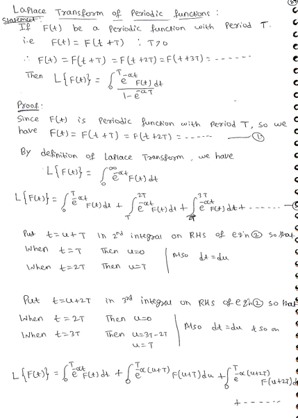 Laplace Transforms (Properties of Laplace Transforms) With Solved Examples PDF Download by Dr. Juber Hawaldar (JH) - Image 5