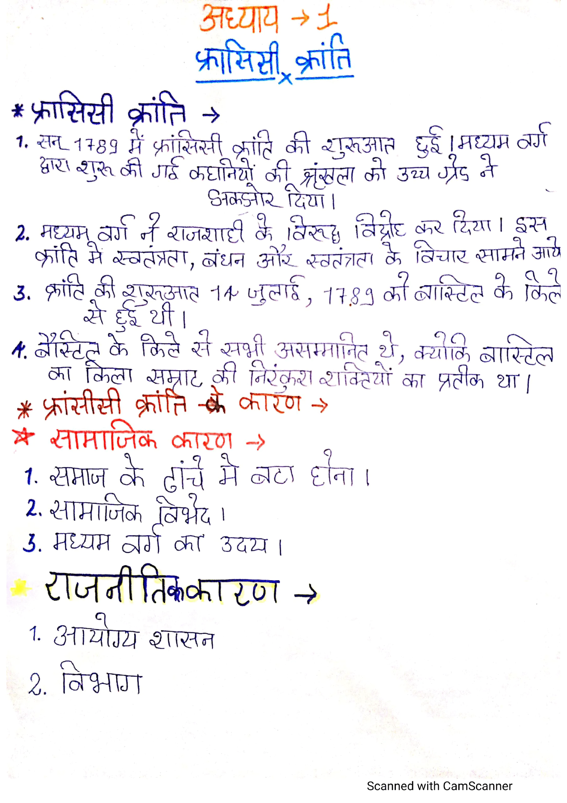Class 9 इतिहास (History) all chapters handwritten notes PDF | Class 9 hindi medium - Image 2