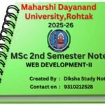 msc 1st year notes