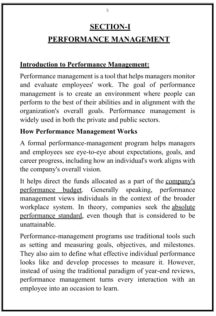 Maharshi Dayanand University | MBA 4th Semester Performance Management Notes PDF - Image 5