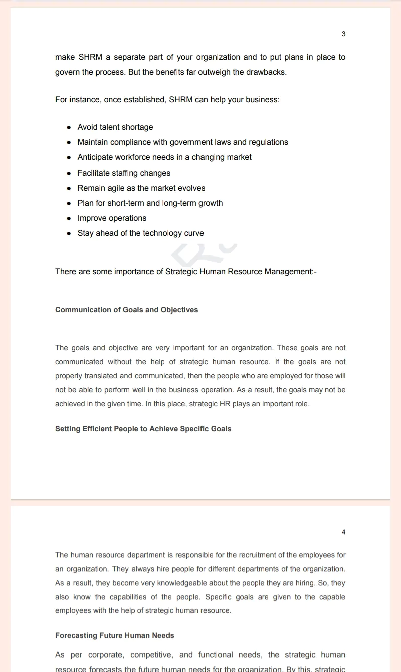 MBA Second Semester Human Resource Management Notes PDF Download - Image 3