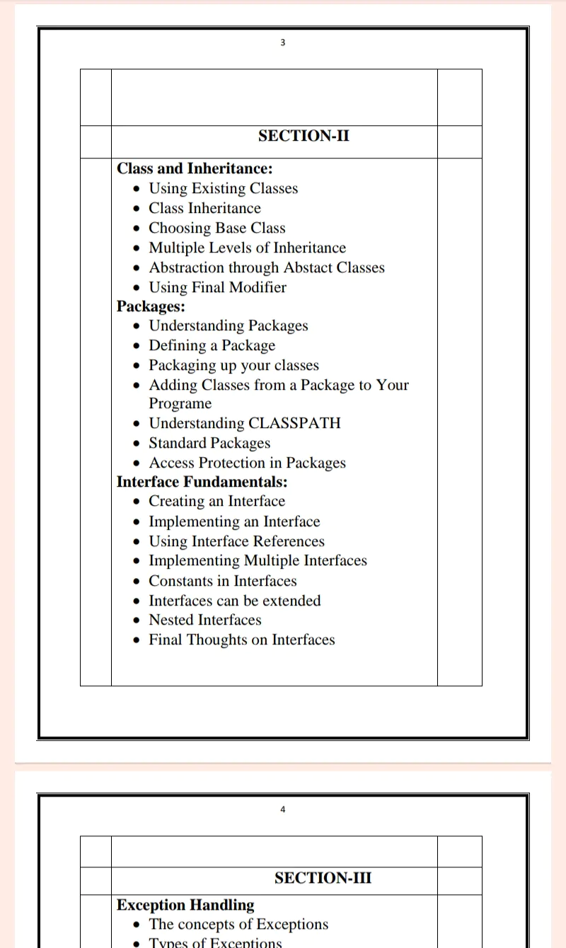 Maharshi Dayanand University | MCA 1st Semester Java Programing Notes in English - Complete Printable Notes - Image 3