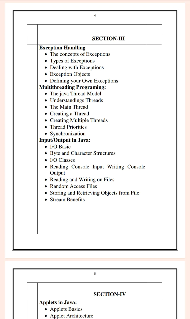 Maharshi Dayanand University | MCA 1st Semester Java Programing Notes in English - Complete Printable Notes - Image 4