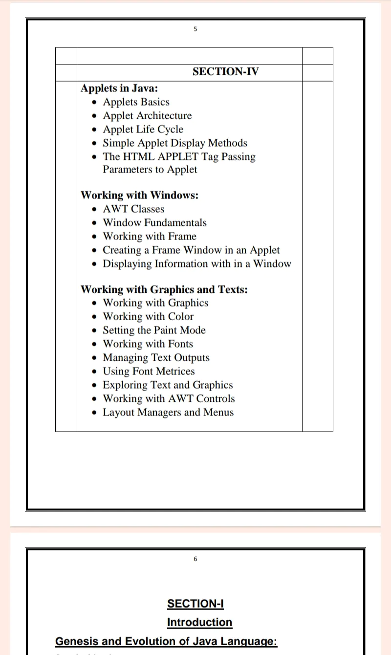 Maharshi Dayanand University | MCA 1st Semester Java Programing Notes in English - Complete Printable Notes - Image 5