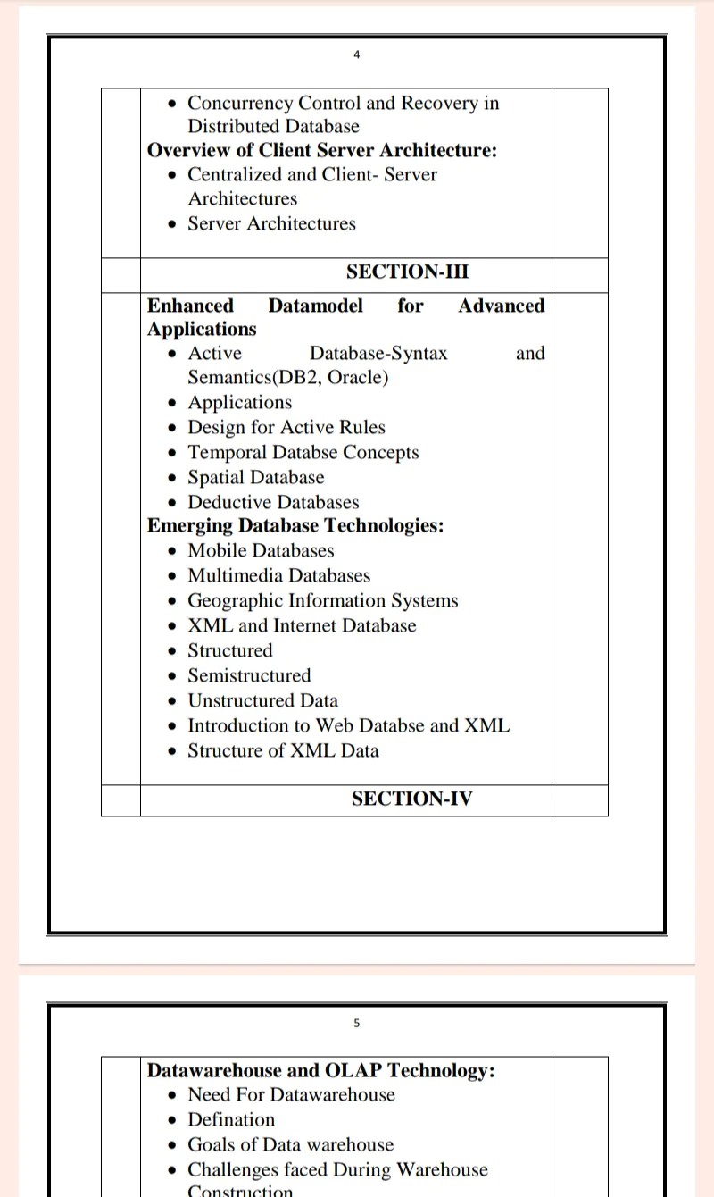 Maharshi Dayanand University | MCA 2nd Semester Advance Database System & Datawarehouse Notes in English - Complete Printable Notes - Image 4