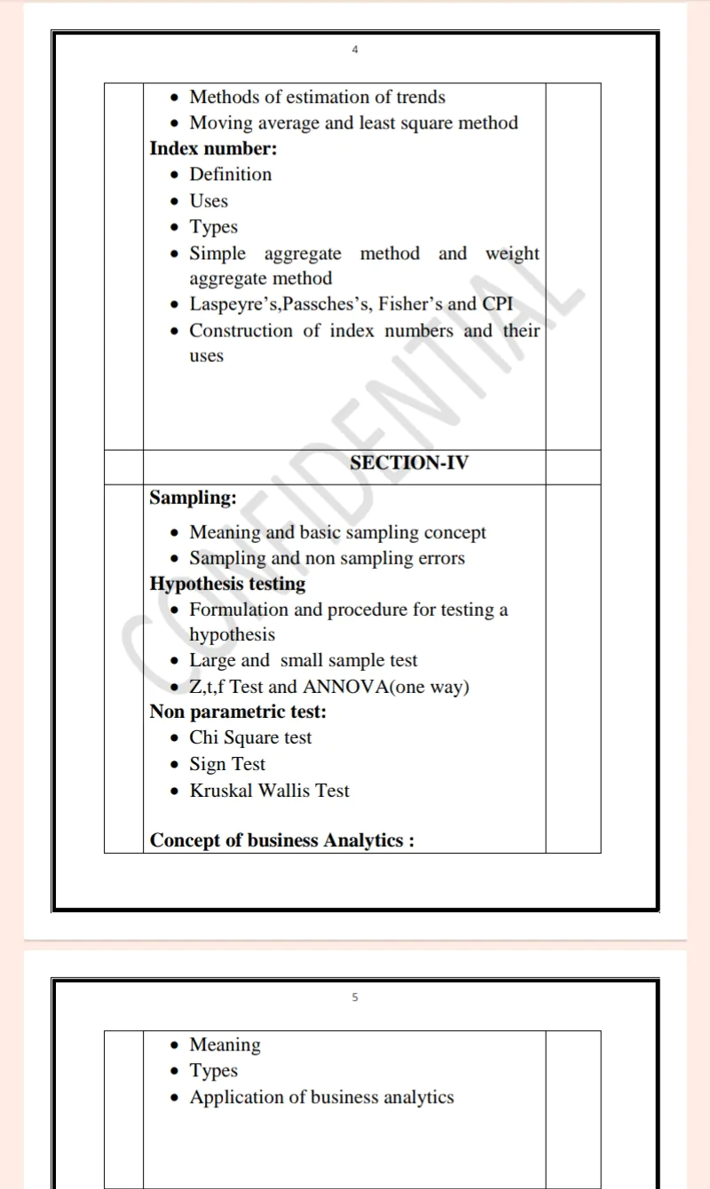 Maharshi Dayanand University | MBA 1st Semester Business Statistics & Analytics Notes PDF - Complete Printable Notes Notes PDF - Complete Printable Notes - Image 4