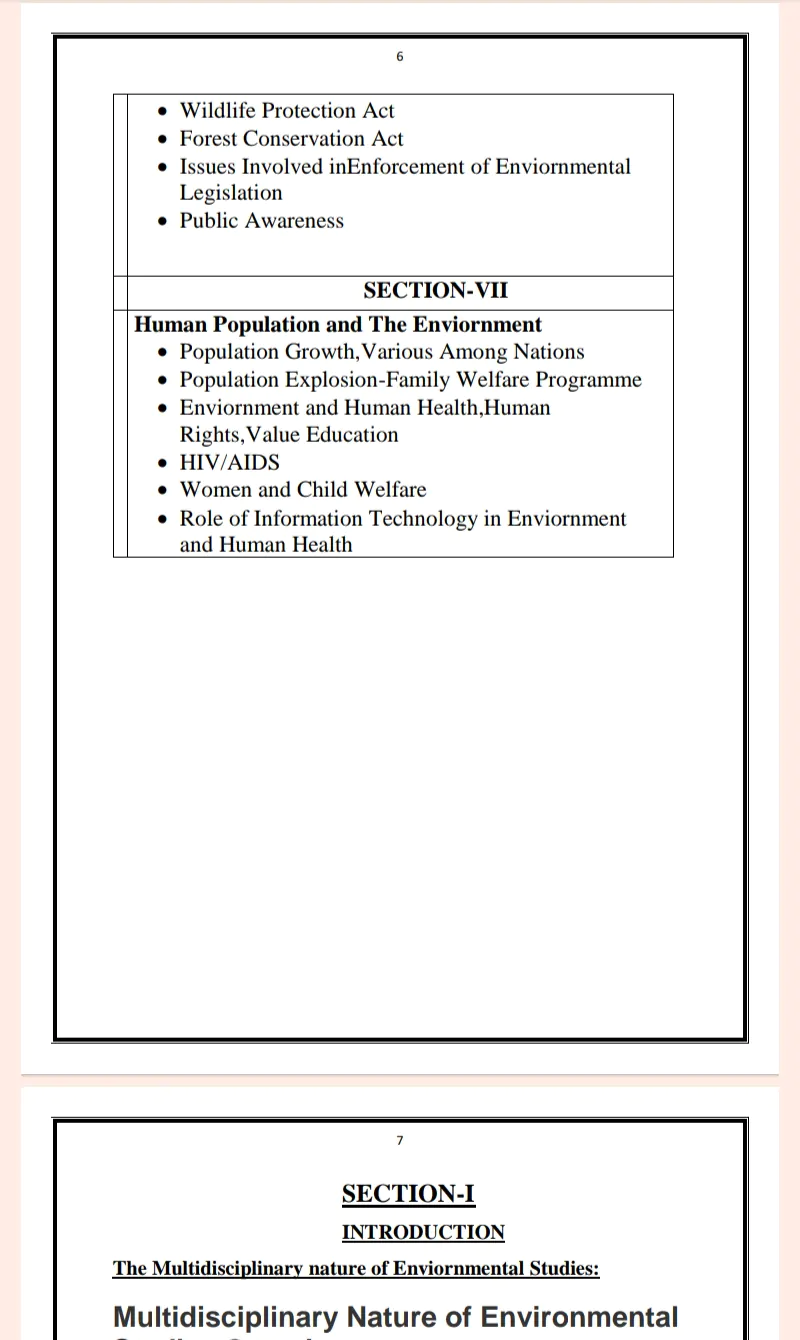 Maharshi Dayanand University | BCA 2nd Semester Environmental Studies Notes in English - Complete Printable Notes - Image 6