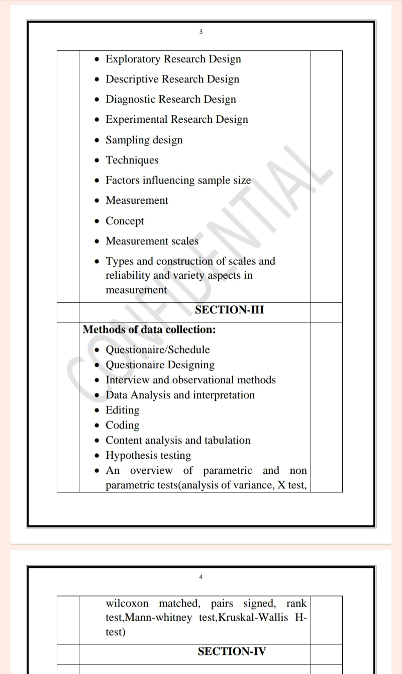 Maharshi Dayanand University | MBA 2nd Semester Business Research Methods Notes PDF - Complete Printable Notes Notes PDF - Image 3