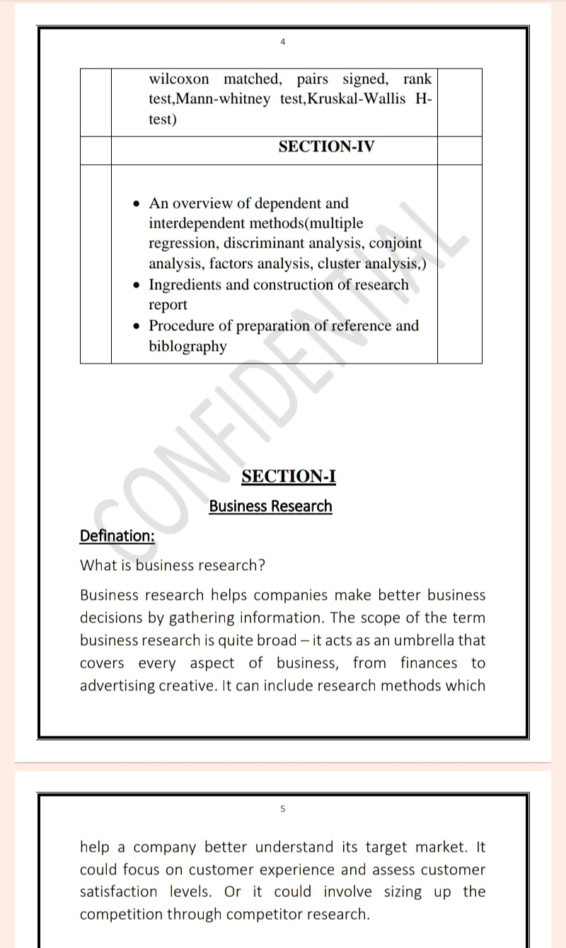 Maharshi Dayanand University | MBA 2nd Semester Business Research Methods Notes PDF - Complete Printable Notes Notes PDF - Image 4