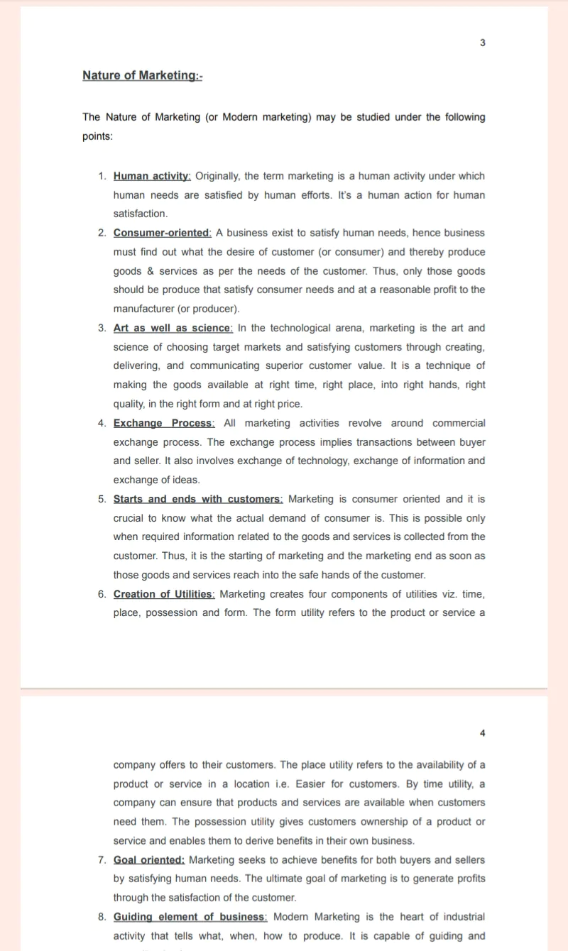 MBA Second Semester Marketing Management | Typed Printable Notes - Image 3