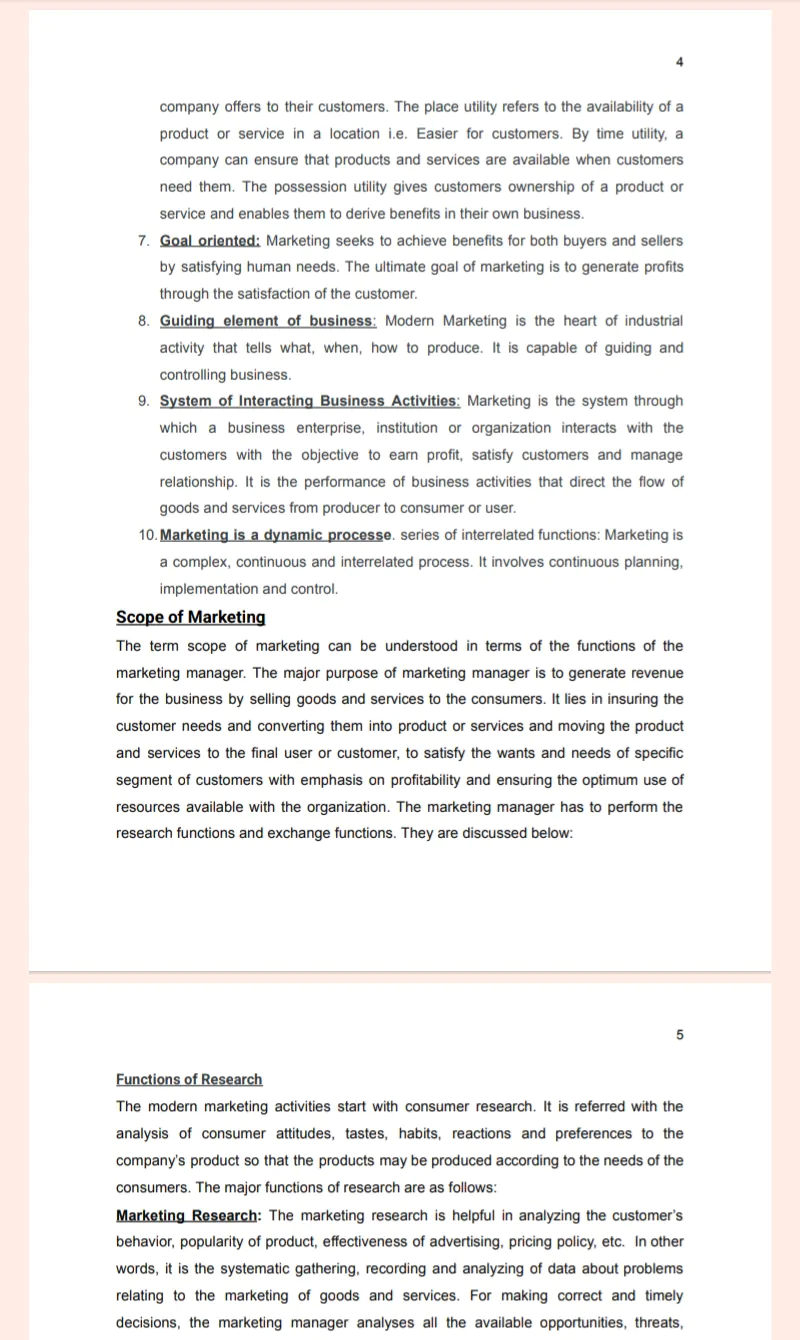 MBA Second Semester Marketing Management | Typed Printable Notes - Image 4