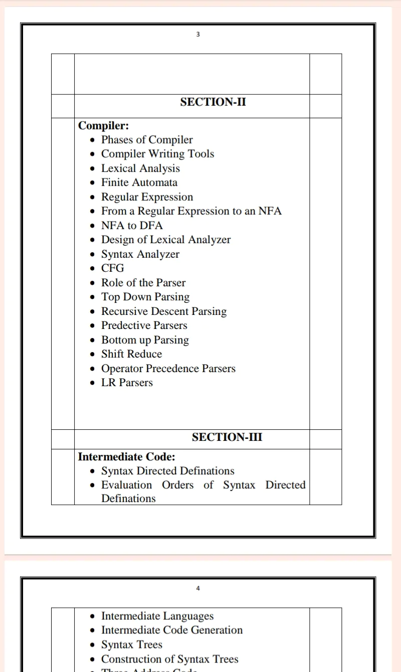 Maharshi Dayanand University | MCA 1st Semester Compiler Design Notes in English - Complete Printable Notes - Image 3