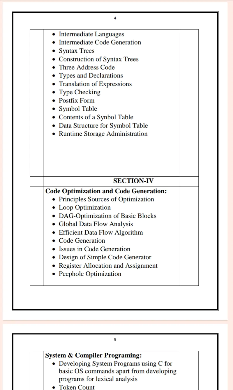 Maharshi Dayanand University | MCA 1st Semester Compiler Design Notes in English - Complete Printable Notes - Image 4