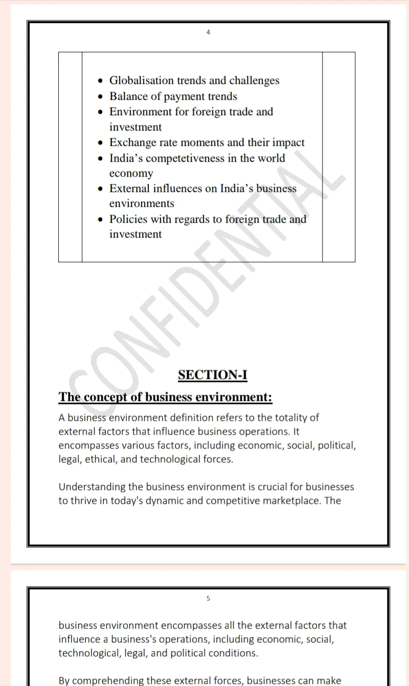 Maharshi Dayanand University | MBA 1st Semester Business Environments Notes PDF - Complete Printable Notes Notes PDF - Complete Printable Notes - Image 4