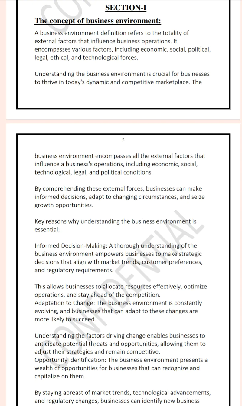 Maharshi Dayanand University | MBA 1st Semester Business Environments Notes PDF - Complete Printable Notes Notes PDF - Complete Printable Notes - Image 5