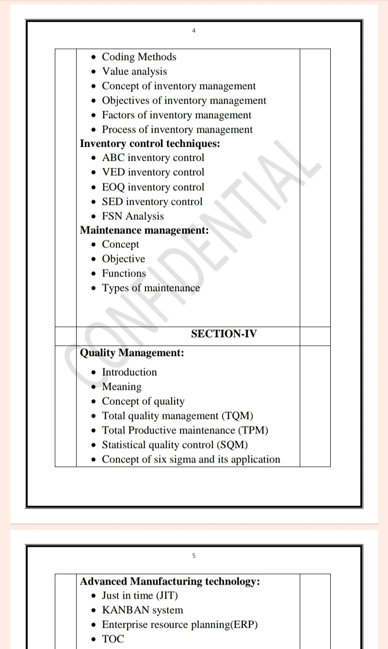 Maharshi Dayanand University | MBA 1st Semester Operation Management Notes PDF - Complete Printable Notes Notes PDF - Complete Printable Notes - Image 4