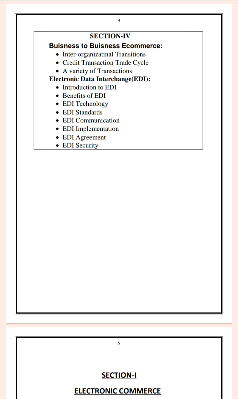 Maharshi Dayanand University | BCA 6th Semester E-Commerce Notes in English - Complete Printable Notes - Image 4
