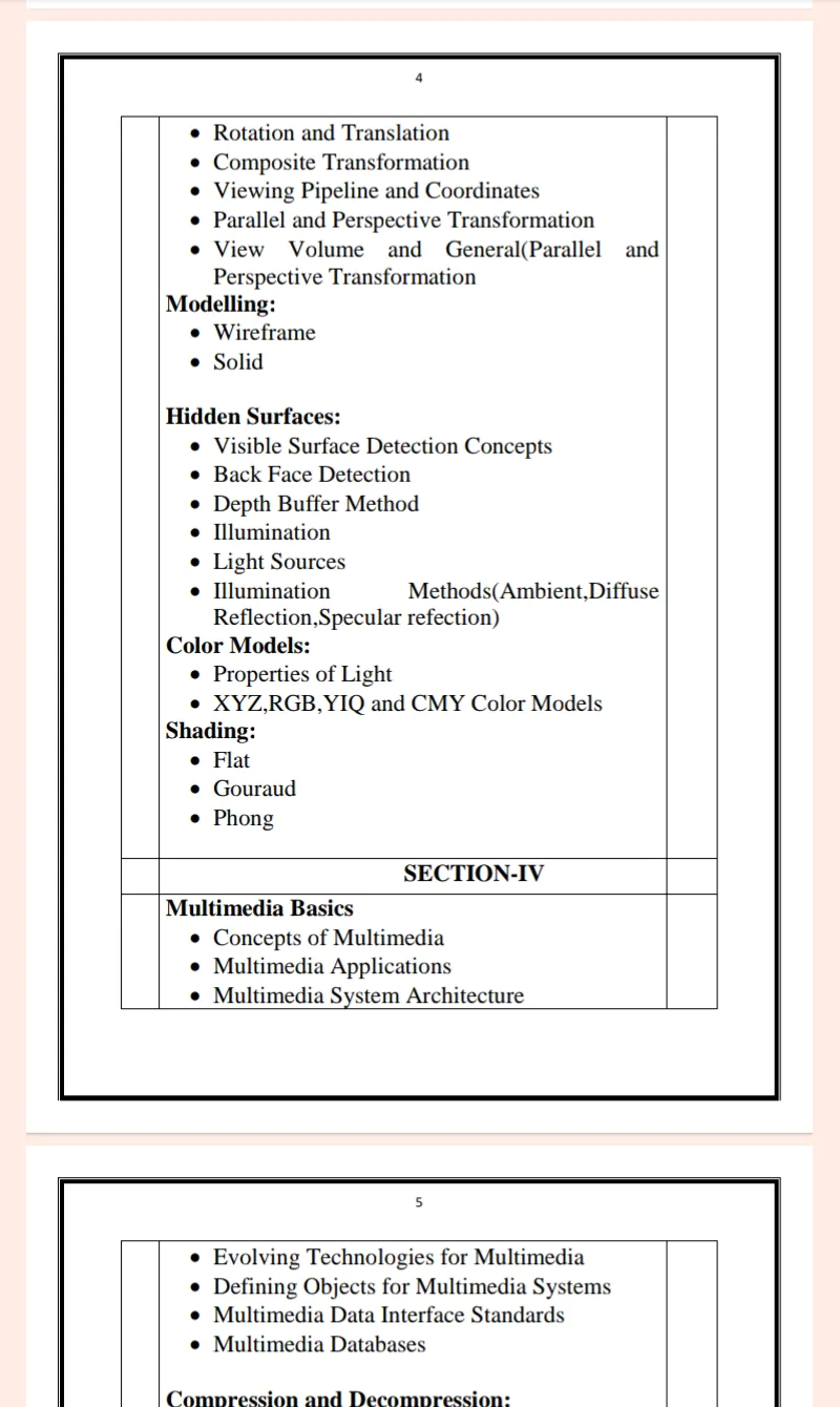Maharshi Dayanand University | MCA 1st Semester Computer Graphics Notes in English - Complete Printable Notes - Image 4