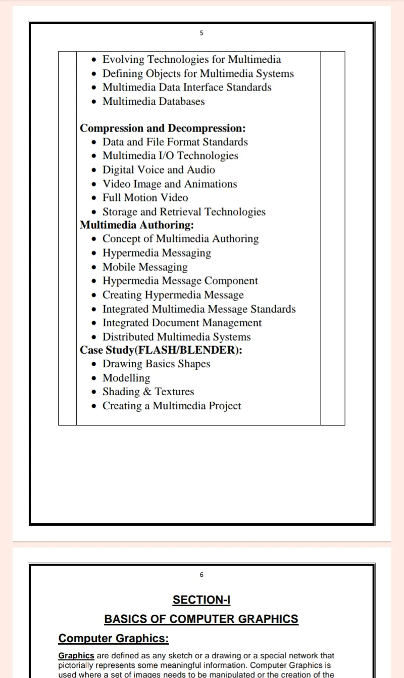 Maharshi Dayanand University | MCA 1st Semester Computer Graphics Notes in English - Complete Printable Notes - Image 5
