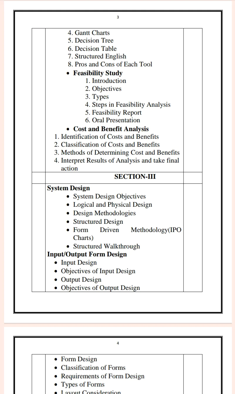 Maharshi Dayanand University | BCA 2nd Semester Structured System Analysis and Design Notes in English - Complete Printable Notes - Image 3