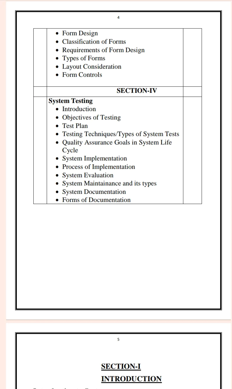 Maharshi Dayanand University | BCA 2nd Semester Structured System Analysis and Design Notes in English - Complete Printable Notes - Image 4