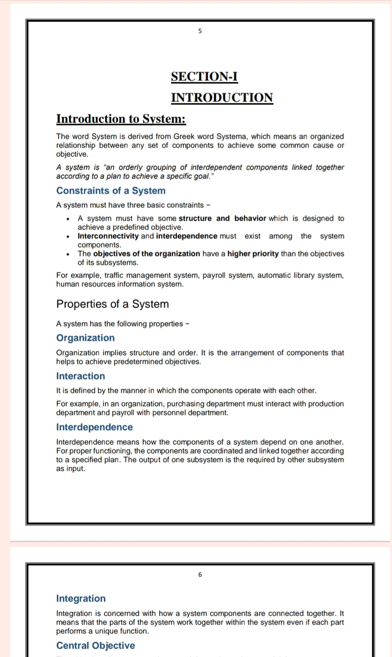 Maharshi Dayanand University | BCA 2nd Semester Structured System Analysis and Design Notes in English - Complete Printable Notes - Image 5
