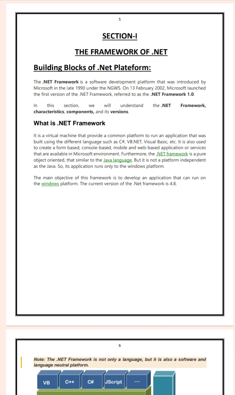 Maharshi Dayanand University | BCA 6th Semester .NET Notes in English - Complete Printable Notes - Image 5