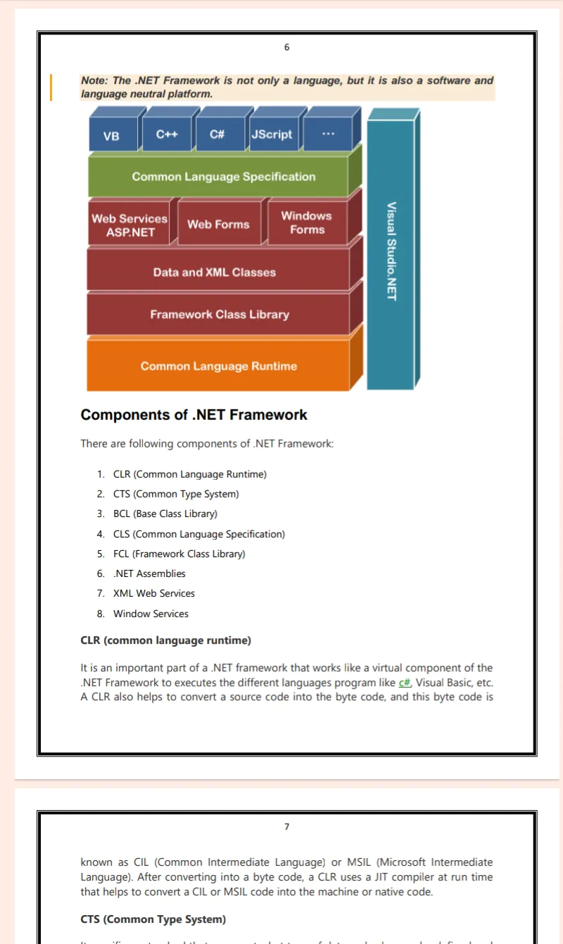 Maharshi Dayanand University | BCA 6th Semester .NET Notes in English - Complete Printable Notes - Image 6