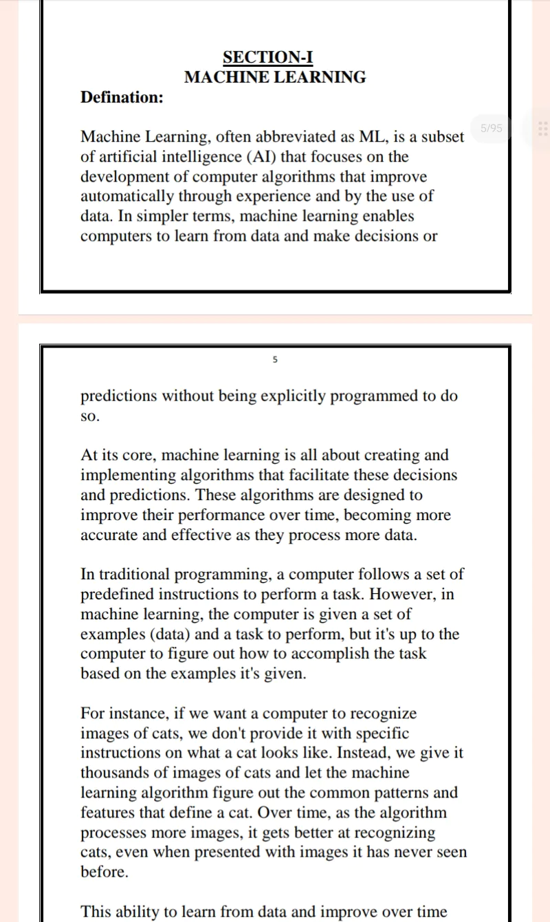 Maharshi Dayanand University | B.tech 4th Semester Machine Learning Notes PDF - Complete Printable Notes PDF - Image 4