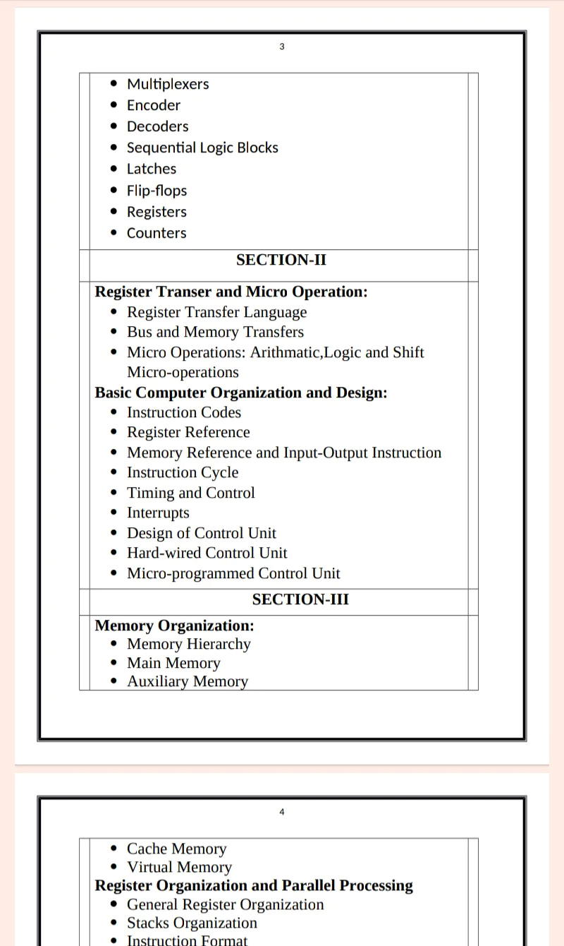 Maharshi Dayanand University | M.sc 1st Semester Computer Architecture & Organization PDF - Complete Printable Notes PDF - Image 3