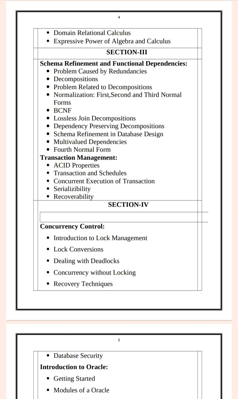 Maharshi Dayanand University | M.sc 1st Semester Database Management System PDF - Complete Printable Notes PDF - Image 4