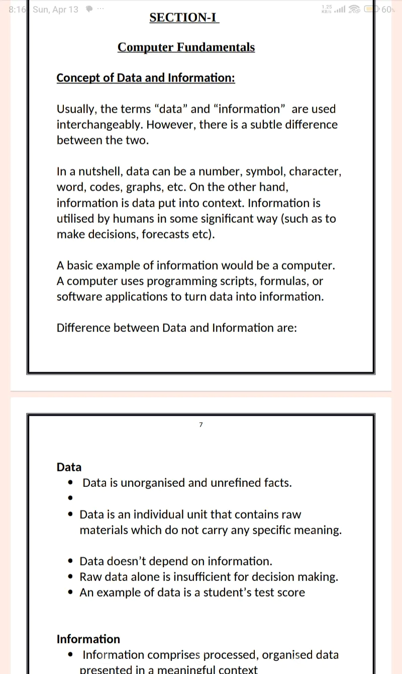 Maharshi Dayanand University | M.sc 1st Semester Computer Fundamentals & Programming PDF - Complete Printable Notes PDF - Image 6