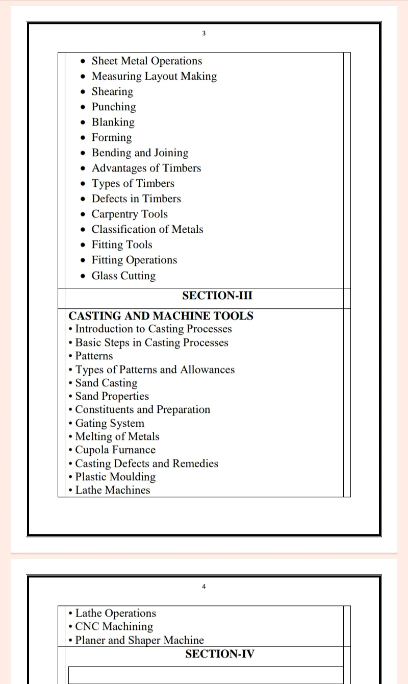 Maharshi Dayanand University | B.tech 1st,2nd Semester Workshop Technology Notes PDF - Complete Printable Notes PDF - Image 3