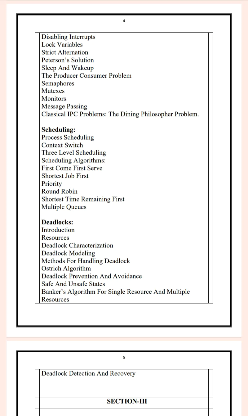 MDU Msc 2nd Semester Operating System Notes PDF - Complete Printable Notes - Image 2