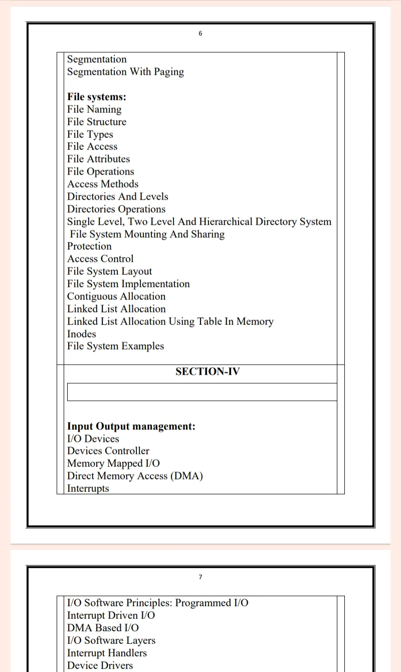 MDU Msc 2nd Semester Operating System Notes PDF - Complete Printable Notes - Image 6