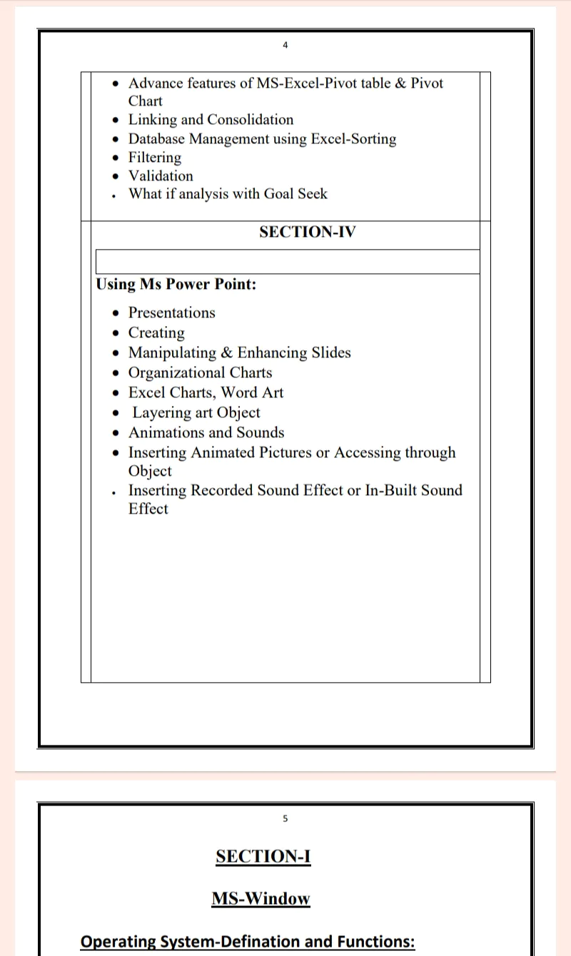 MDU Msc 1st Semester Office Automation Tools Notes PDF - Complete Printable Notes - Image 4