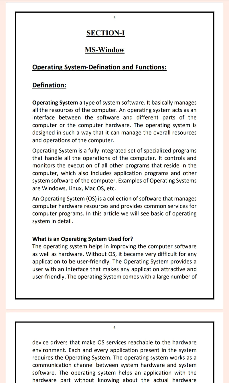 MDU Msc 1st Semester Office Automation Tools Notes PDF - Complete Printable Notes - Image 5