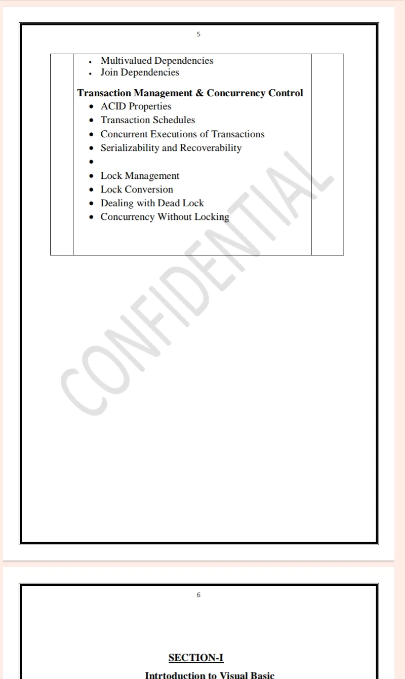 MDU | MCA 1st Semester Bridge Course Visual Basic and Database Notes in English - Complete Printable Notes - Image 5