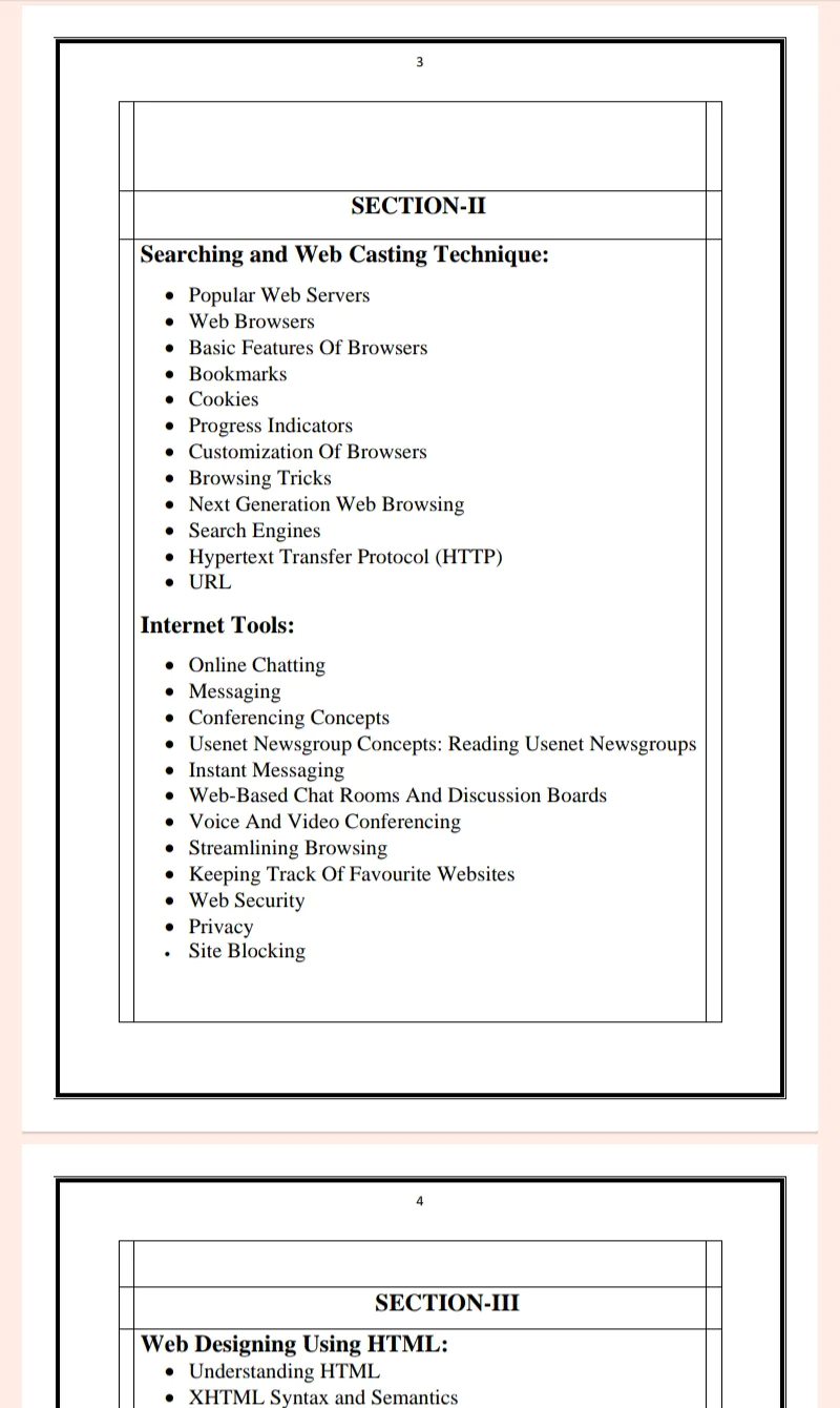 MDU Msc 1st Semester Web Development-1 Notes PDF - Complete Printable Notes - Image 3