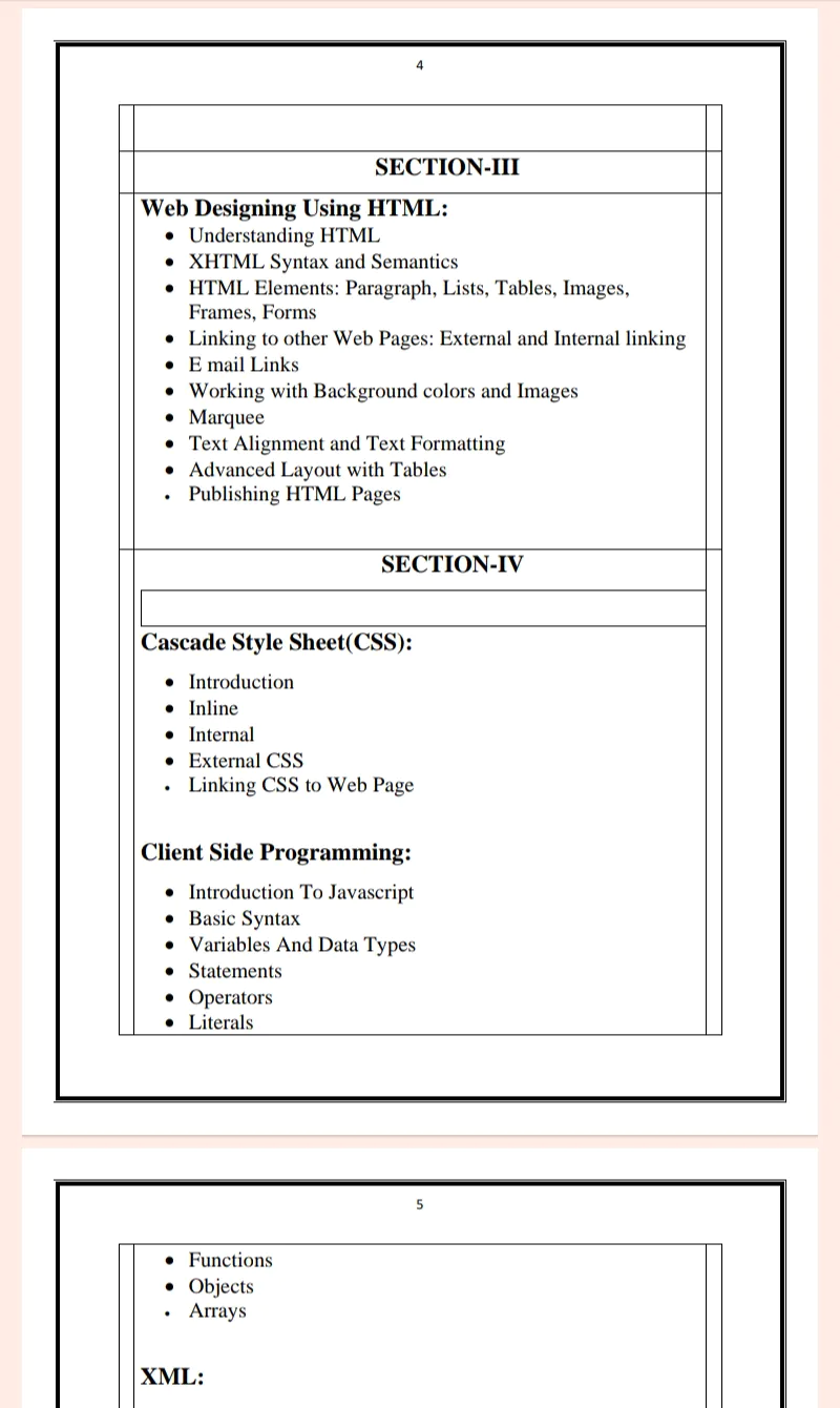 MDU Msc 1st Semester Web Development-1 Notes PDF - Complete Printable Notes - Image 4
