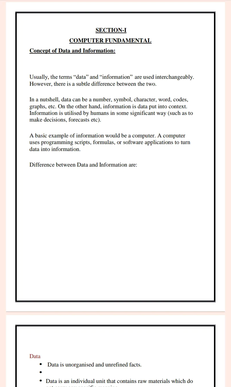 MDU | MCA 1st Semester Bridge Course Computer Fundamental and Programming in C Notes in English - Complete Printable Notes - Image 7