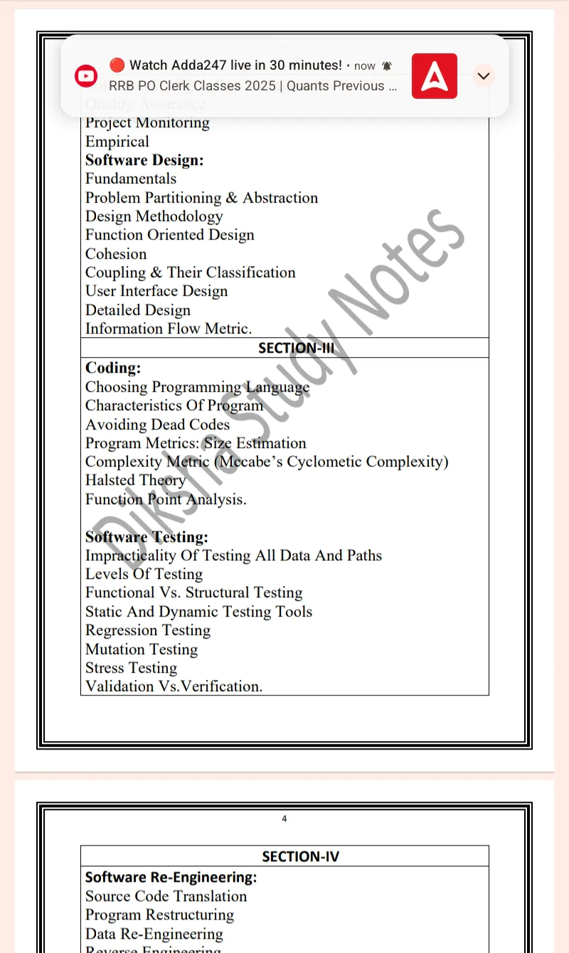MDU Msc 2nd Semester Software Engineering Notes PDF - Image 3