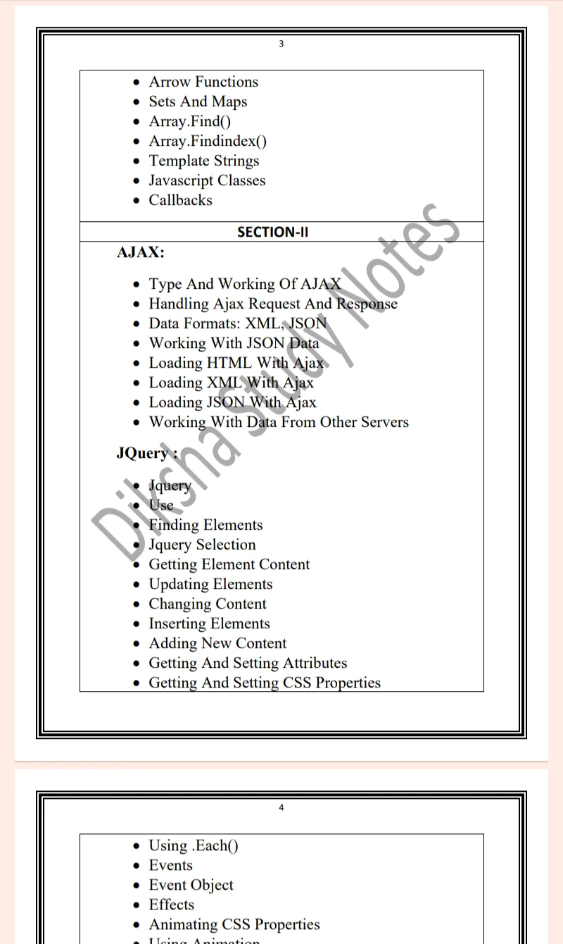 MDU Msc 2nd Semester Web Development-II Notes PDF - Image 3
