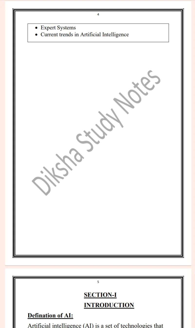 Maharshi Dayanand University | B.Tech 3rd & 6th & Semester Artificial Intelligence Notes PDF - Image 5