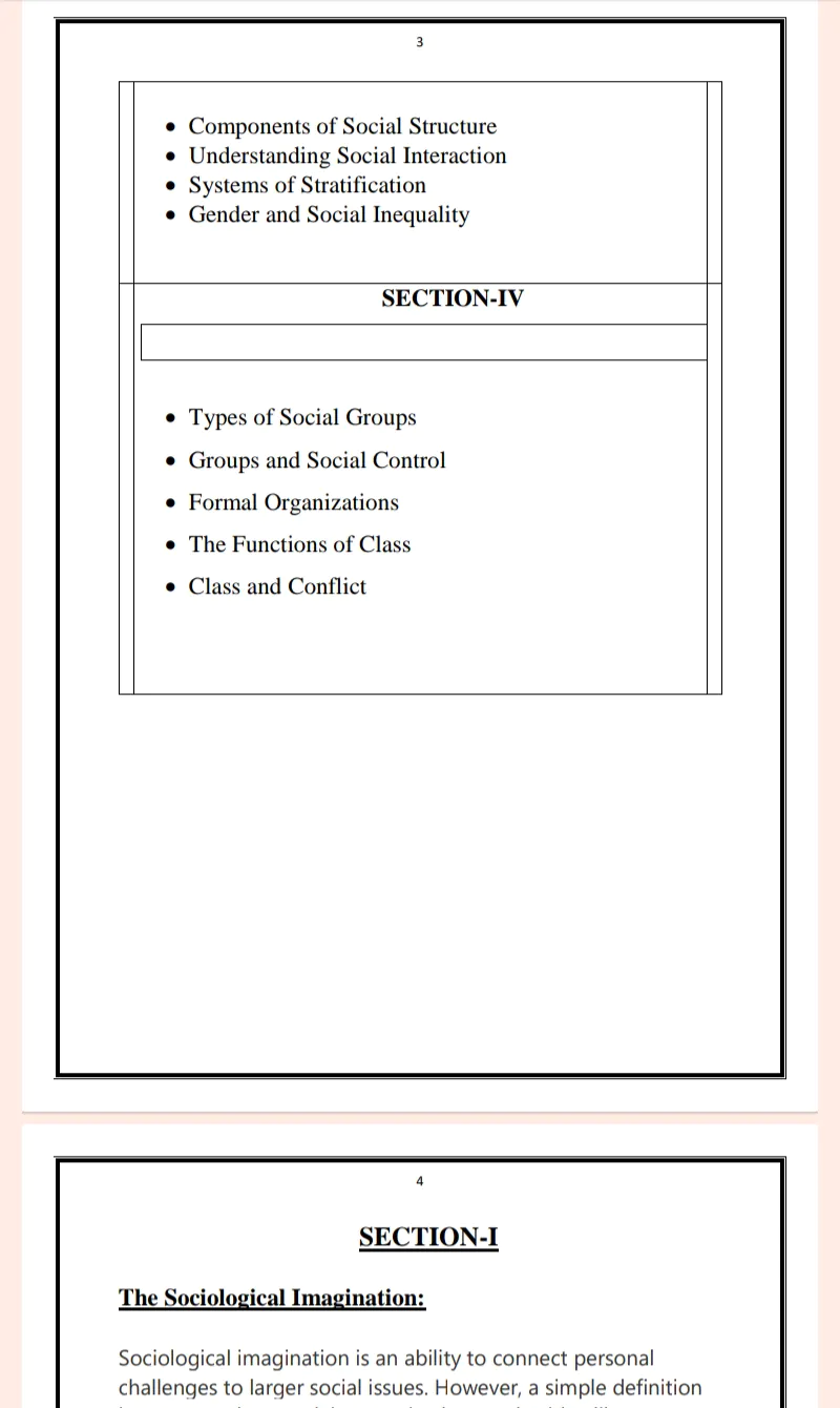 Choudhary Devilal University| BA 1st Semester Sociology Notes PDF - Complete Printable Notes - Image 3